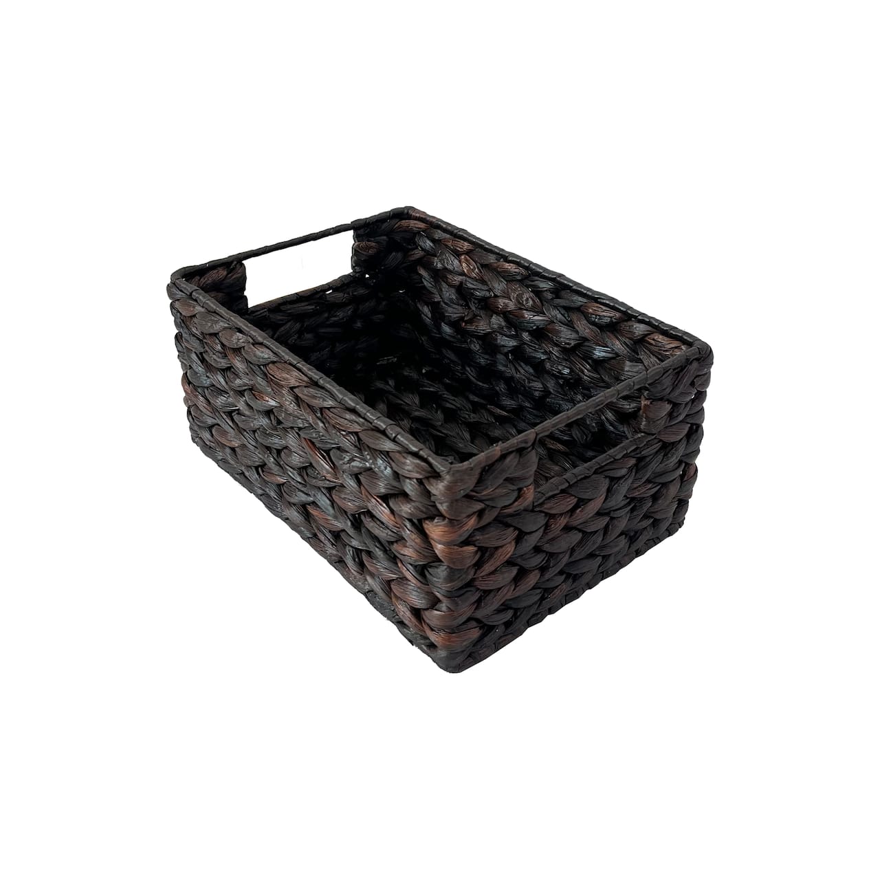 Small Espresso Rectangle Woven Basket by Ashland®